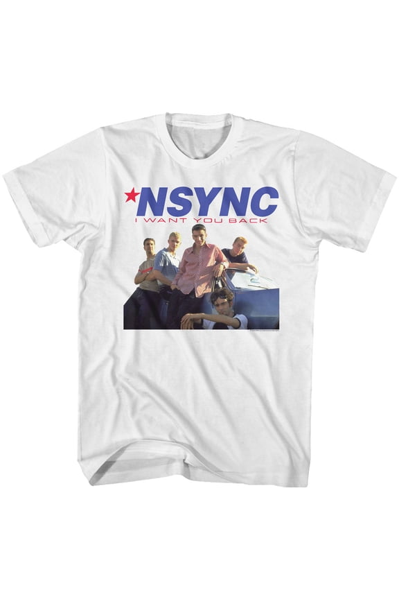 NSYNC Want You Back White Adult T-Shirt