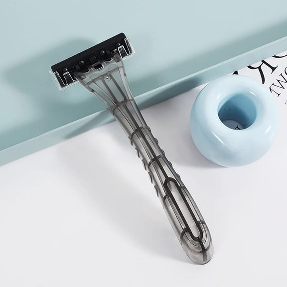 NSZDKBDT-100 Pack Disposable Razors Individually Wrapped, Razors Bulk, Twin Stainless Steel Blade Razors for Hotel, Travel, Airbnb, Homeless (Grey)