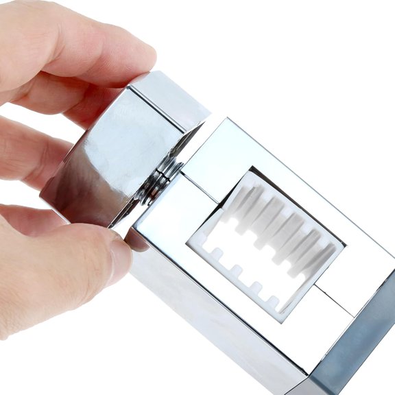 NSZDKBDT-Adjustable Shower Head Holder Shower Handset BracketSquare Slider Bar Holder with Four Sizes Slip-On Lift Rod Brackets for Rectangular Rail Shower Rail (18x30, 22x22, 25x25, 30x15mm)