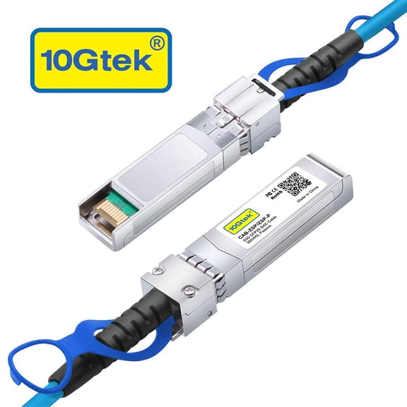 NSZDKBDT-[Blue 25G SFP28 SFP+ DAC Cable - 25GBASE-CR SFP28 to SFP28 Passive Direct Attach Copper Twinax Cable for Cisco SFP-H25GB-CU3M, Ubiquiti, MikroTik, Supermicro and More, 3-Meter(10ft)