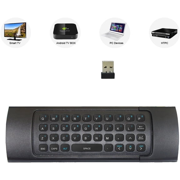 NSZDKBDT-MX3 Multifunction 2.4G Fly Mouse Mini Wireless Keyboard & Infrared Remote Control & 3-Gyro + 3-Gsensor for Google Android Smart TV, IPTV, HTPC, Windows,Networked set-top Box,Mini PC,Andriod