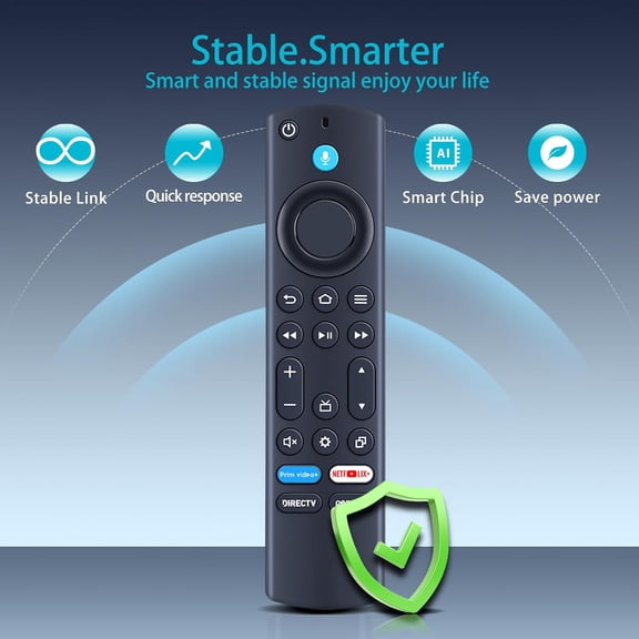 NSZDKBDT-NS-RCFNA-21 Rev F Replacement Voice Remote Control fit for Toshiba C350 Series LED 4K UHD Smart TV 43C350LU 50C350LU 55C350LU 65C350LU 75C350LU with DirecTV Peacock Buttons