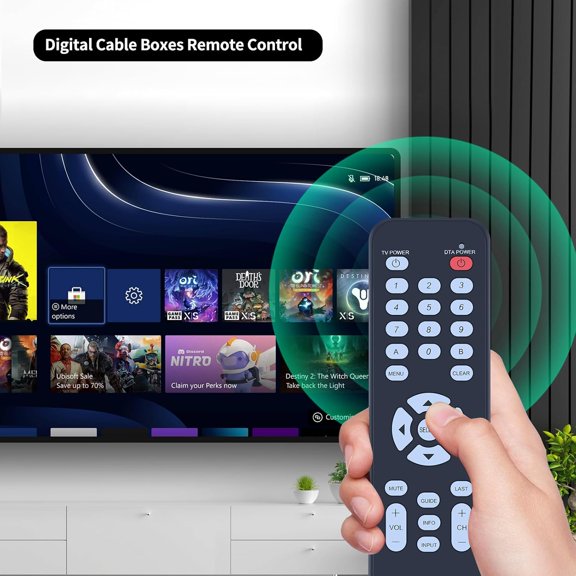 NSZDKBDT-New Remote Control Fit for TIME Warner Cable Box RC2843001 RC2843004 RC2843004/01B DTA/Digital Cable Boxes