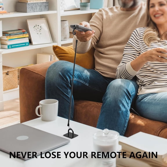 NSZDKBDT-Retractable TV Remote Tether - 10ft Leash Attachment, Never Lose Your Remote Again, Keeper With Bed Cable Lanyard Lock Retriever