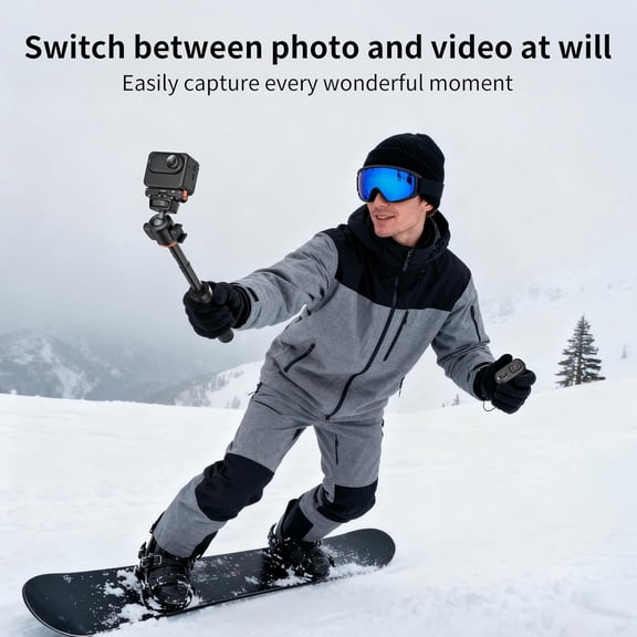 NSZDKBDT-VRIG Bluetooth Remote Control Compatible with Insta360 X5/X4 Air/G03S/Ace Pro2/Ace Pro/GO3S-Smart Action Accessories