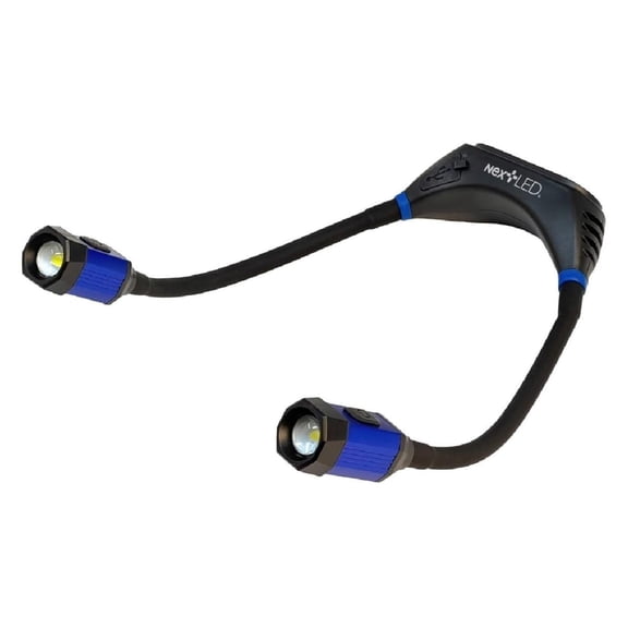 NT-6633 Heavy Duty Rechargeable Neck Light with Magnetic Base, IPX4, 2000mAh Battery, LED Mechanic Neck Light Hands Free, Flexible Around The Neck Flashlight, Neck Work Light Rechargeable