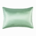 thumbnail image 1 of NT Bay 100% Mulberry Silk Toddler Pillowcase 1 Pack, Natural Travel Pillow Cover, 13" x 18", Green, 1 of 7