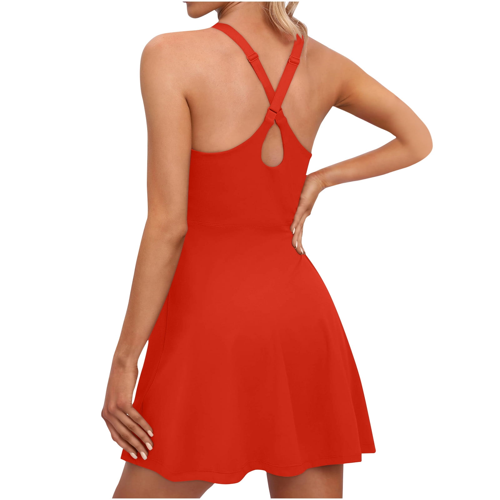 Collared Pleated Mini Exercise Dress