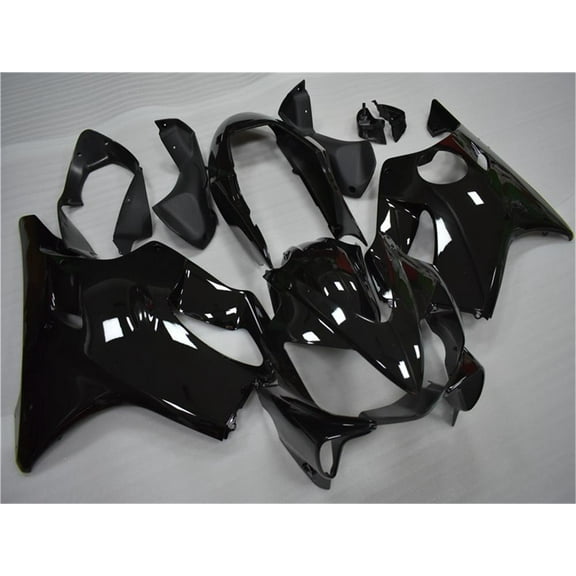 NT Fairing Gloss Black Vivid Black Motorcycle Fairing kit Fit for HONDA 2004 2005 2006 2007 CBR600F4I Without Tank Cover a023