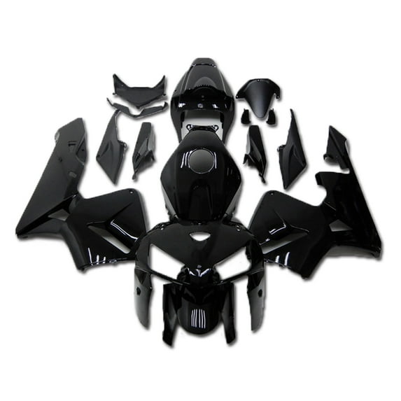 NT Fairing Gloss Glossy Black Complete Motorcycle Fairings Fairing kit Fit for HONDA 2005 2006 CBR600RR 05 06 CBR 600RR Plastic Bodywork Bodyframe a027