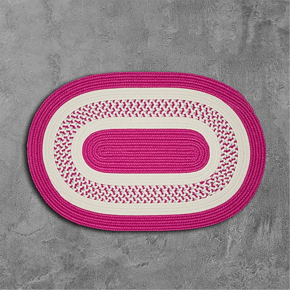 NT72R084X108 Crescent - Magenta 7'x9' Rug, 100% Polypropylene - Oval.