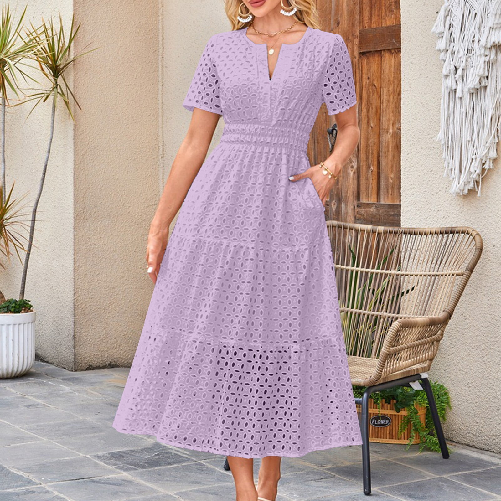 cotton tea length dresses Elegant Cotton Dresses