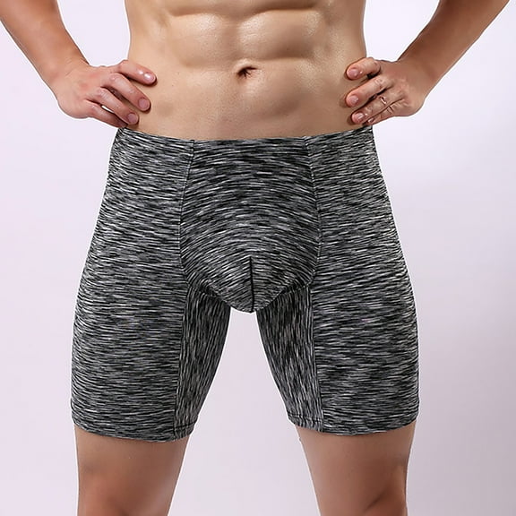 NTACZA Black Briefs for Men Low Waist Breathable Cotton Boxer Shorts Anti Chafing Stretch Comfort Briefs for Men M