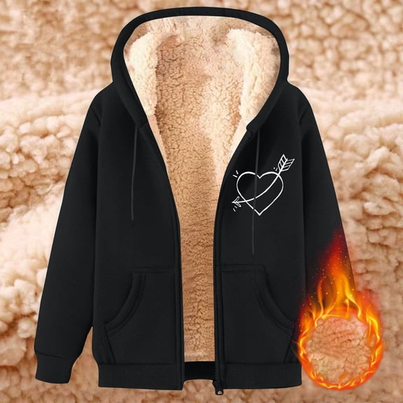 NTACZA Black Mens Big and Tall Hoodies Plush Zip Up Graphic Jacket Long Sleeve Fleece Hooded Fall Sweatshirts for Men L