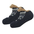 thumbnail image 1 of NTACZA Blue Socks Womens Non Slip Quarter Fleece Lined Slipper Socks Low Cut Thick Socks for Women 46, 1 of 2