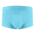 thumbnail image 1 of NTACZA Breathable Mens Underwear Briefs No Fly Comfort Blue Boxer Briefs Ribbed Stretch Mens Briefs Big And Tall XL, 1 of 6
