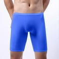 thumbnail image 1 of NTACZA Breathable Underwear for Men Low Waist Seamless Blue Boxer Briefs No Fly Anti Chafing Boxers for Men M, 1 of 6