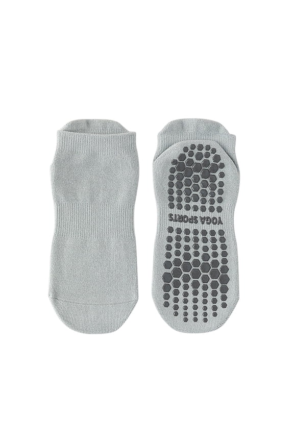 Cotton Socks Women Blue Grippy Low-Cut Yoga Non Slip Mini Crew Slipper Footies Stockings for Women Free Size