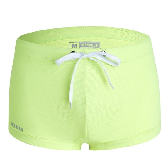 NTACZA Drawstring Mens Briefs Low Waist Mesh Boxer Briefs Breathable Stretch Men Boxer Briefs M