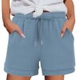 thumbnail image 1 of NTACZA Drawstring Womens Shorts High Waisted Shorts Loose Comfy Vacation Ladies Shorts S, 1 of 4