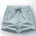 thumbnail image 1 of NTACZA Elastic Waist Women'S Shorts Bermuda Mid Half Zip Workout Active Fit Running Vacation For Beach Casual Shorts For Women 2026, 1 of 9