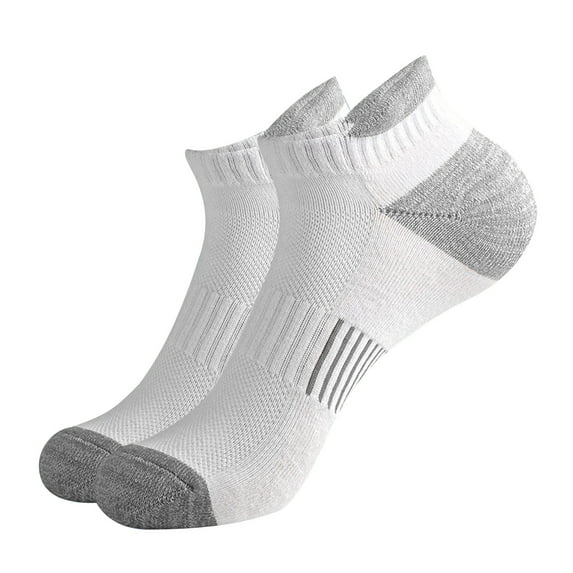 NTACZA Grip Womens Socks Crew Cotton Gray Sports Short Moisture-Wicking Athletic Color Block Footies Womens Stockings M
