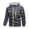 thumbnail image 1 of NTACZA Hooded Fall Jackets for Men Blue Windbreaker Waterproof Zip Up Outdoor Coat Winter Coats for Men S, 1 of 8