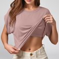thumbnail image 1 of NTACZA Ladies Tank Tops Casual Round Neck Padded Sleeveless Womens Tops, 1 of 5