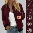 thumbnail image 1 of NTACZA Letterman Women's Coats Red Bomber Zip up Varsity Motorcycle Fall Streetwear Jackets for Women Trendy S, 1 of 7