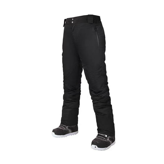 NTACZA Men Pants Waterproof Black Insulated Snowboard Pants Fleece Lined Thicken Ski Pants Trousers for Man L