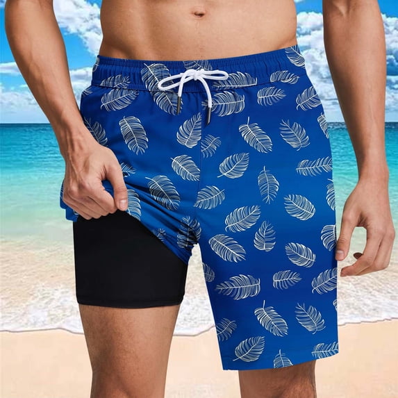 NTACZA Men Shorts Board Compression Liner Beach Shorts Quick Dry Drawstring Swim Trunks for Men XXXL