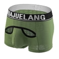 thumbnail image 1 of NTACZA Mesh Mens Underwear Breathable Cutout Boxer Briefs Fitted See Through Mens Underpants Briefs L, 1 of 3