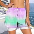 thumbnail image 1 of NTACZA Mid Women'S Shorts 2026 Quick-Dry,Breathable,Lined,Side Pockets Elastic Waist Active Fit Running Drawstring Fashion Shorts for Ladies, 1 of 6