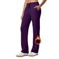 thumbnail image 1 of NTACZA Purple Womens Fall Pants Fleece High Rise Active Sweatpants Running Athletic Sportwear Trousers for Women XXL, 1 of 8