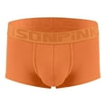 thumbnail image 1 of NTACZA Underwear Men Comfort No Fly Breathable Orange Boxer Briefs Ribbed Stretch Men's Boxers L, 1 of 6