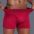 thumbnail image 1 of NTACZA Underwear Mens Red Cotton Stretch Breathable Boxer Briefs Open Fly Athletic Anti Chafing Men's Boxer Briefs M, 1 of 3
