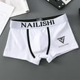 thumbnail image 1 of NTACZA Underwear for Men White Plus Size Cotton Breathable Boxer Briefs Quick Dry Athletic Mens Boxer Briefs M, 1 of 3