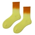 thumbnail image 1 of NTACZA Warm Socks for Women Orange Cotton Gradient Print Crew Socks Women Warm Thick Socks, 1 of 2