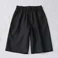 thumbnail image 1 of NTACZA Wide Leg Womens Cotton Linen Shorts Burmuda Shorts Baggy High Waisted Ladies Shorts XXL, 1 of 7