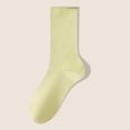 thumbnail image 1 of NTACZA Winter Socks Women Breathable Green Cotton Crew Socks Solid Women Calf Dress Socks, 1 of 3