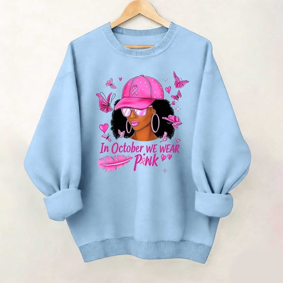 NTACZA Women's Sweatshirt Sweatshirts Crew Neck Long Sleeve Fall Pullover Casual Tops Size M