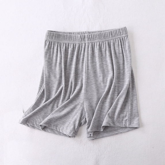 NTACZA Womens Shorts Modal Ribbed Pajama Shorts Soft Plus Size Ladies Shorts L