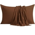 thumbnail image 1 of NTBAY 12 Pack 100% Brushed Microfiber Queen Pillowcases, 1800 Super Soft and Cozy, Wrinkle, Fade, Stain Resistant with Envelope Closure Bed Pillow Cases, 20"x30", Brown, 1 of 5