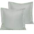 thumbnail image 1 of NTBAY 2 Pack 1800 Thread Count Cotton Euro Pillow Shams, Super Soft and Breathable European Throw Pillow Covers, Square Pillow Cases, 26"x26", Light Gray (Pillow NOT Included), 1 of 5