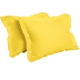 thumbnail image 1 of NTBAY 2 Pack Microfiber King Pillow Shams, Ultra Soft and Breathable Oxford Pillowcases with Envelope Closure, 20" x 36", Yellow, 1 of 5