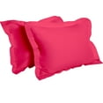 thumbnail image 1 of NTBAY 2 Pack Microfiber Queen Pillow Shams, Ultra Soft and Breathable Oxford Pillowcases with Envelope Closure, 20" x 30", Magenta, 1 of 5