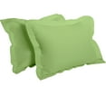 thumbnail image 1 of NTBAY 2 Pack Microfiber Queen Pillow Shams, Ultra Soft and Breathable Oxford Pillowcases with Envelope Closure, 20" x 30", Sage Green, 1 of 5