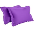 thumbnail image 1 of NTBAY 2 Pack Microfiber Standard Pillow Shams, Ultra Soft and Breathable Oxford Pillowcases with Envelope Closure, 20" x 26", Purple, 1 of 5