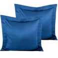 thumbnail image 1 of NTBAY 2 Pack Silk Satin Euro Pillow Shams, Super Soft and Cozy European Throw Pillow Covers, 26" x 26", Royal Blue, 1 of 5