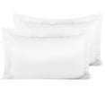 thumbnail image 1 of NTBAY Satin Pillow Shams, 2 Pack Luxury Pillow Cases, King, White, 1 of 4